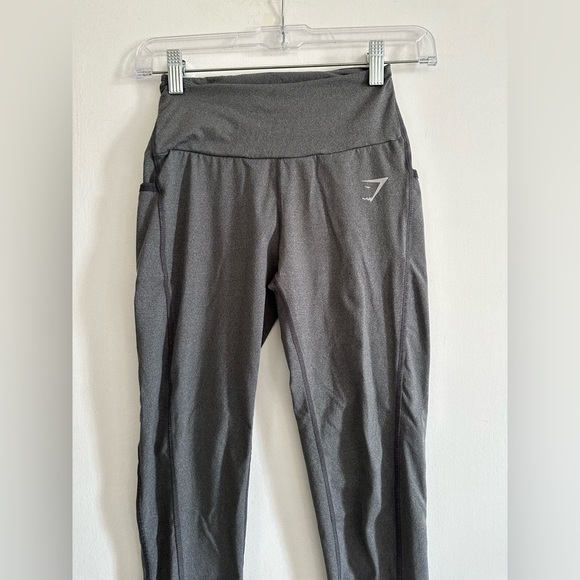 Gymshark Gray Athletic ‘Dry’ Stretchy Activewear Leggings size XS EUC - Picture 3 of 7